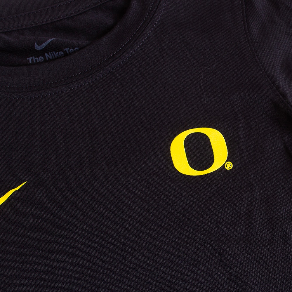 Classic Oregon O, Nike, Black, Crew Neck, Performance/Dri-FIT, Kids, Toddler, Sideline, 2024, T-Shirt, 753811